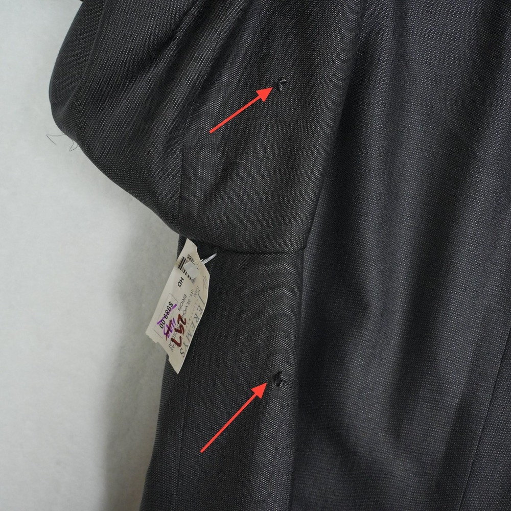 Brioni NM Estense Mens Blazer 42R Charcoal Grey Wool Silk 2-Button Sport Coat IT - Picture 14 of 14
